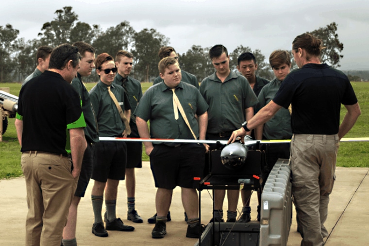 Training high school students - UAV Training Australia