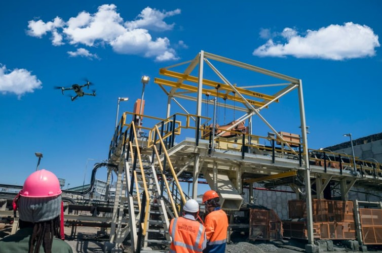 Using drones for mining